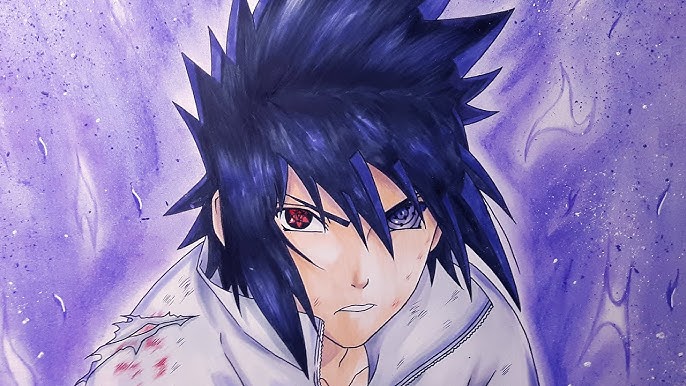 Desenhando Naruto Rikudou Sennin e Sasuke Rinnegan Supremo em 3D 