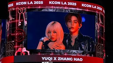 250802 i-dle Yuqi x ZEROBASEONE Zhang Hao “Now” (Trouble Maker cover) - KCON LA 2025 D2