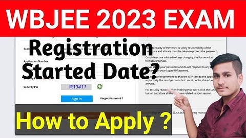 WBJEE 2023 Application Started Date🤔 | How to Apply Wbjee Form 😱 | Exam Date | #wbjee  #wbjee2023