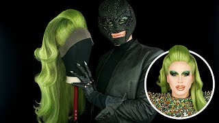 WIG TRANSFORMATION W/ MR VILLBERG - Green Drag Wig Tutorial