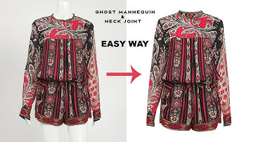 How to create ghost mannequin effect in photoshop | Photoshop neck joint tutorial for a photographer