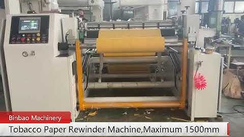 Tobacco Paper Tipping Paper Jumbo Roll Rewinder Machine