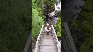 Plodda Falls - Scotland Waterfall #scotland #waterfall #plodda #falls #drone #dji