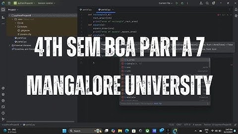 4th sem BCA Part A 7| PYTHON LAB |Mangalore university |#mangaloreuniversity #bca #vita  #python