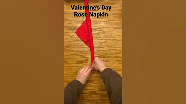 Valentine’s Day Napkin Rose