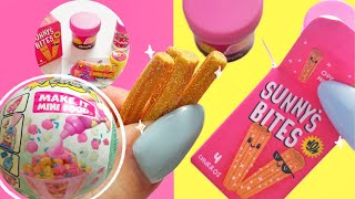 MINIVERSE Make It Mini Food Cafe #2 UNBOXING blind bag ✨ 2024 birthday cake churros how to tutorial