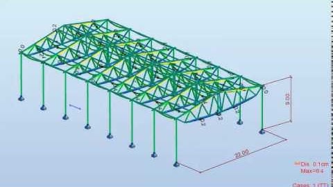 Tính tải vượt nhịp nhà xưởng băng robot structural .