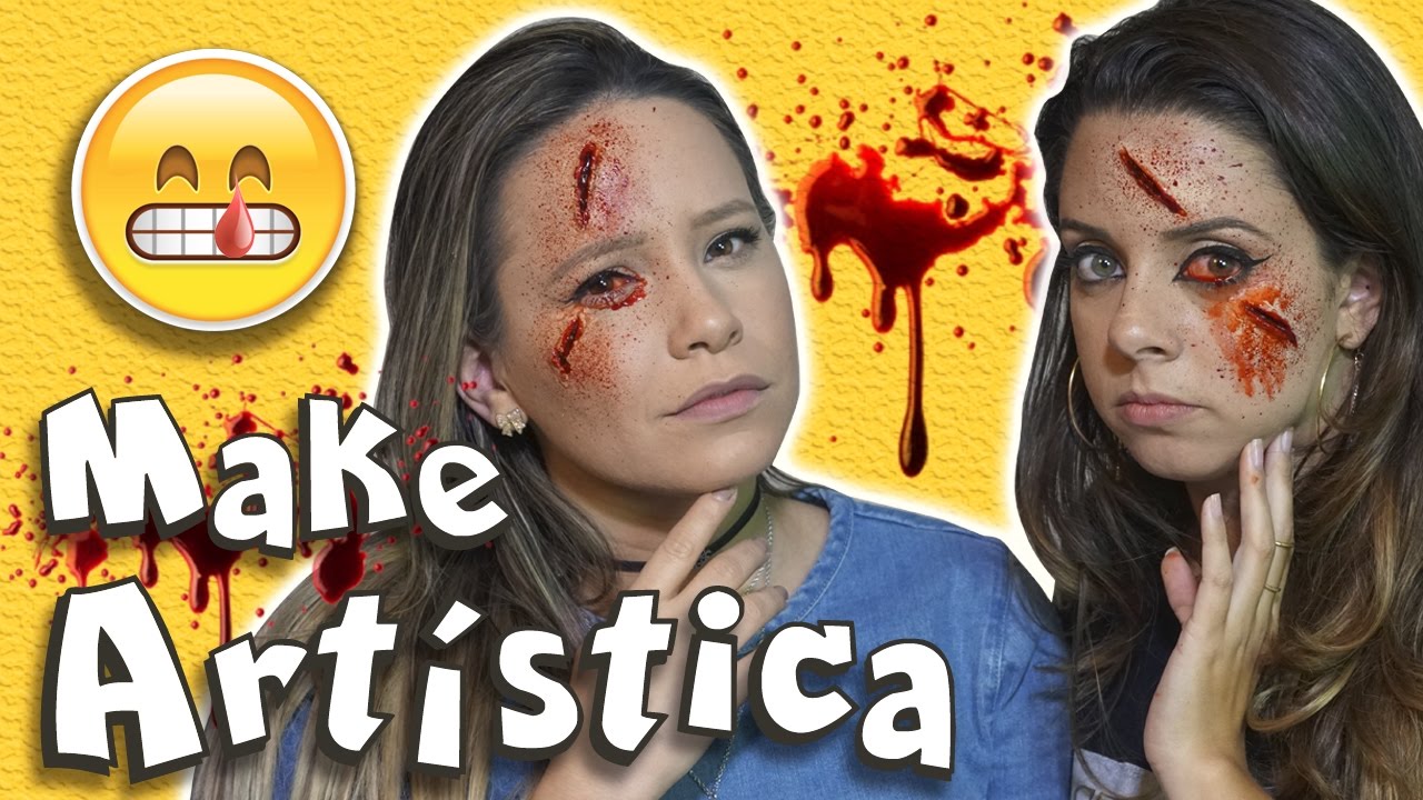 SANGUE NOS OLHOS!! MAQUIAGEM ARTÍSTICA PARA INICIANTES (feat. Karen Lima)