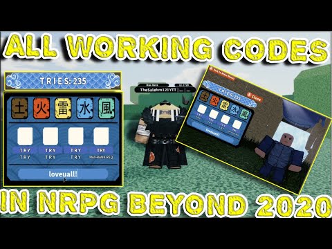 New Big Code Update Free Codes 230 Free Spins All Working Codes In Beyond Roblox Nrpg Beyond Youtube - 062 new free codes 105 free spinstrolling players with companionsroblox naruto rpg beyond