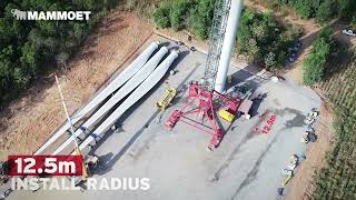 Tower cranes: reducing the civil cost of wind farms