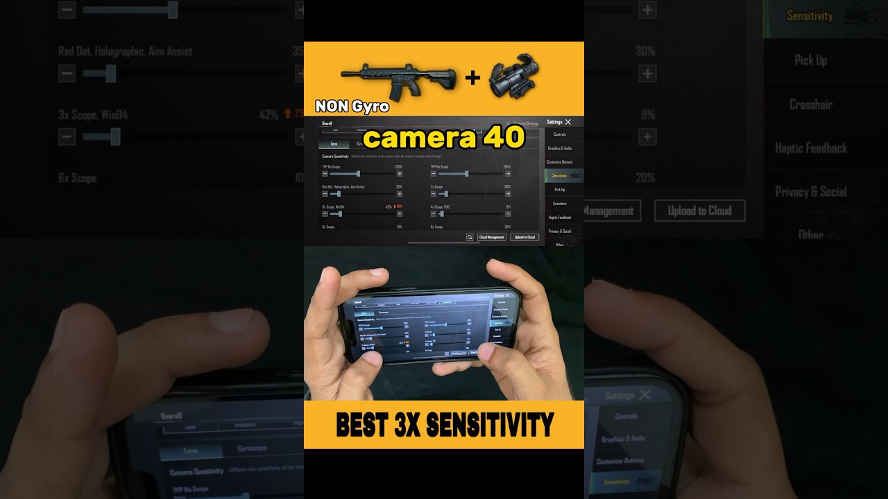 🔥3x Zero Recoil sensitivity | 3x no Recoil Spray | 3x Zero Recoil Sensitivity with non Gyroscope