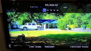 2017 Browning Dark Ops HD Pro Trail Camera 20mph at 90 feet BTC-6HDP distance trigger test