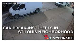 St. Louis neighborhood sees string of car break-ins and thefts