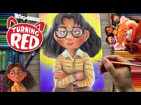 DRAWING PRIYA TURNING RED DISNEY PIXAR SPEED DRAWING