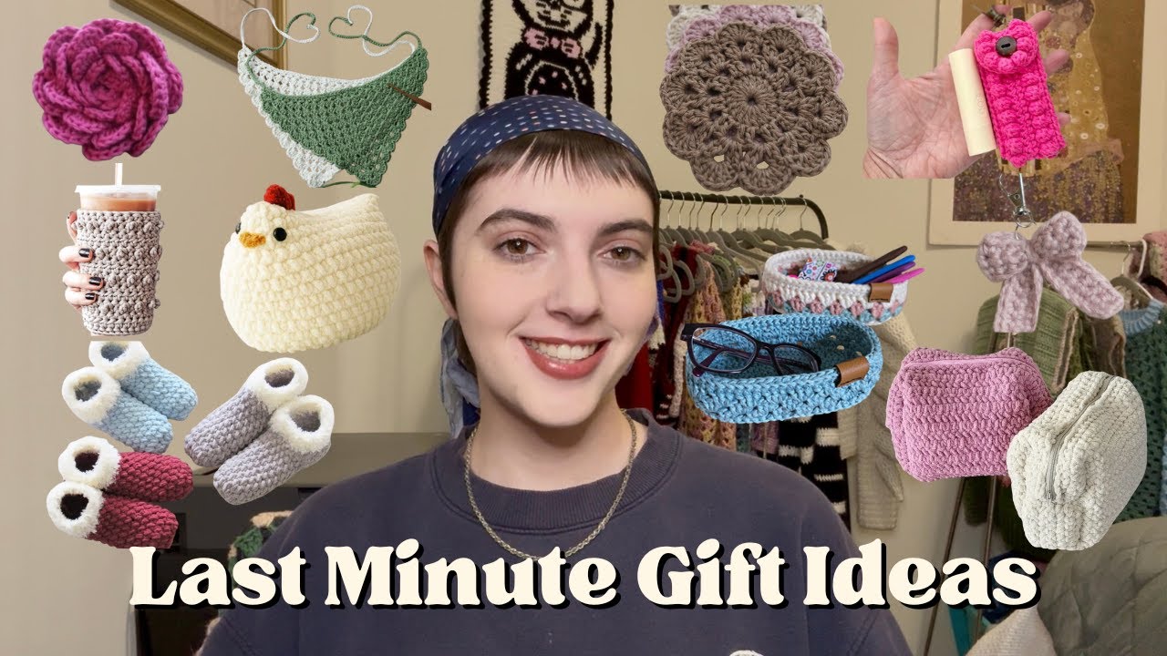 20 Last Minute Crochet Gift Ideas (With FREE Patterns) - YouTube