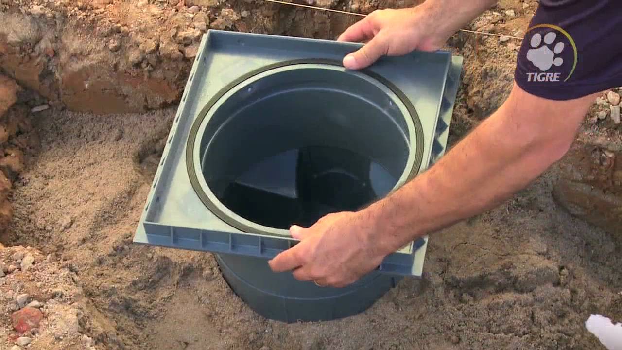 Caixa Coletora De Agua Pluvial De Concreto Como Instalar A Caixa De Inspecao Tigre Youtube