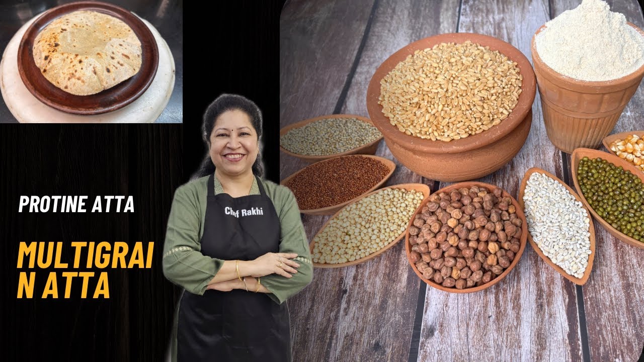 How to make multigrain atta at home|Healthy multigrain atta|High protein,high fibre atta|viral video