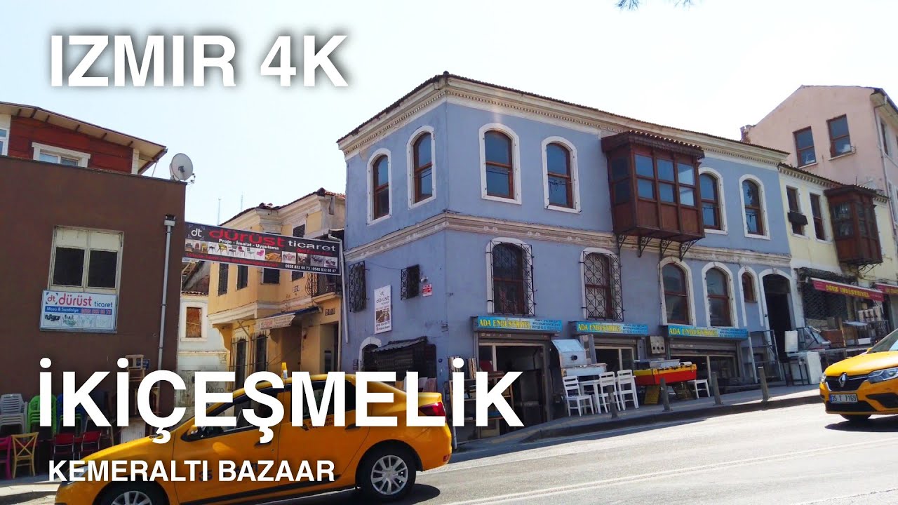 [4K] Izmir İKİÇEŞMELİK Second-Hand Goods Shops & Kemeraltı Bazaar | 2021 Turkey Walking Tour