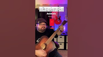 Thumbnail of Animals by Maroon 5 Guitar Tutorial Lesson! #shorts #guitar #music #youtubeshorts #guitarra #musica