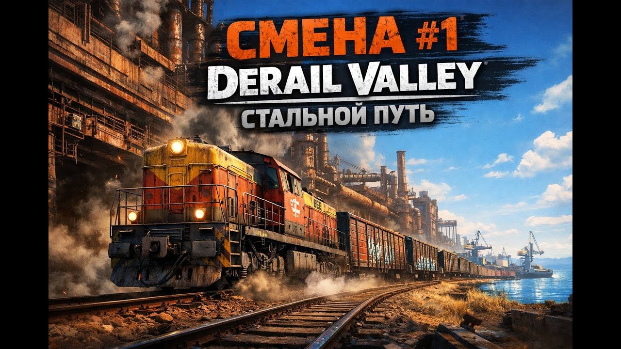 «Derail Valley с нуля. СМЕНА #1: Стальной путь