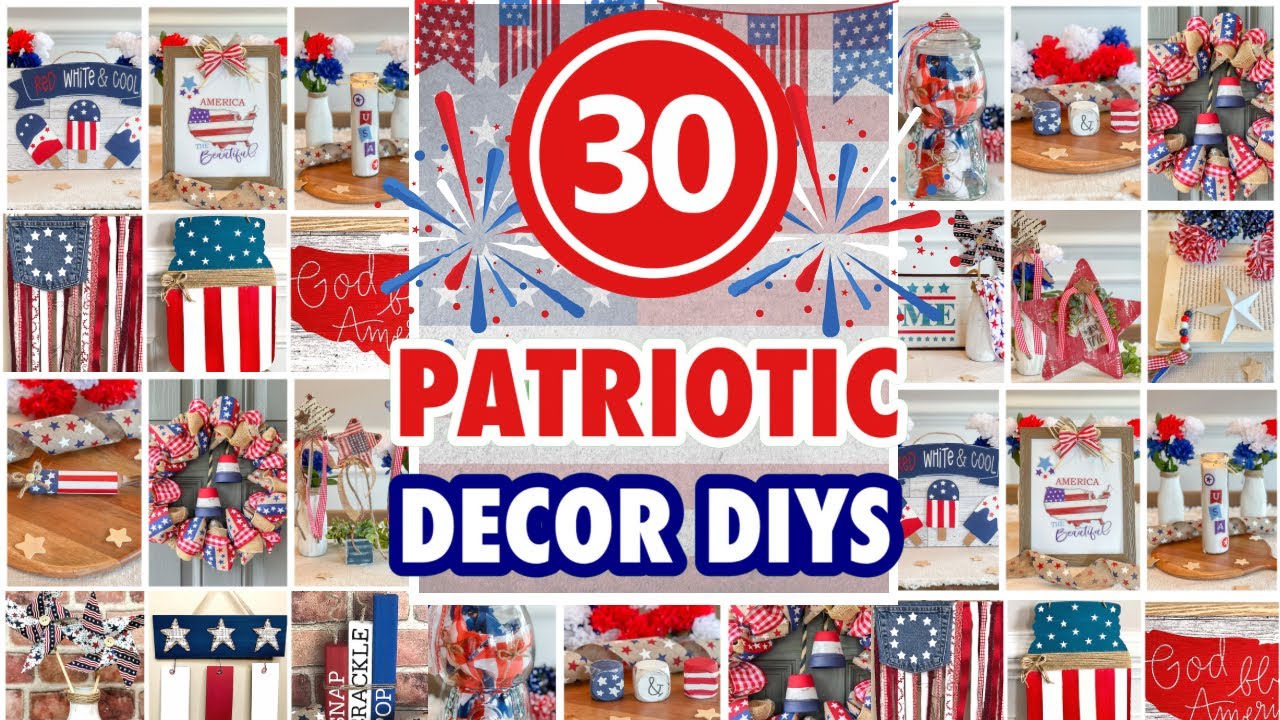 30 *MUST SEE* Dollar Tree Patriotic Decor DIYS 🇺🇸 | 2023 Patriotic Budget Home Decor DIYS