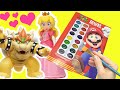 The Super Mario Bros Movie DIY Painting Coloring Book   Bowser Sings Peaches Song!