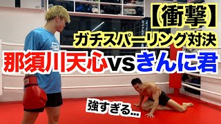 【衝撃の一発】那須川天心とボクシング対決。負ければガチのMAX腹パンチ！！
