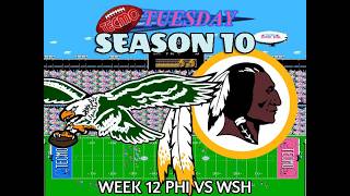 Tecmo Super Bowl (1972 ROM) Week 12 VS WSH (Tecmo Tuesday - Season 10, Episode 12)
