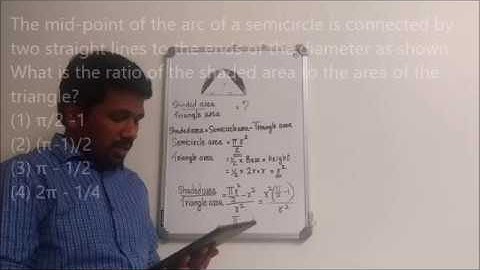Question on Semicircle - Solution (CSIR-NET December 2016 Part A)