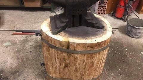 Blacksmithing- Anvil mount and how to minimize the ringing
