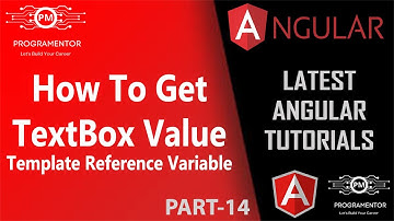 14 | How To Get Value Of Tex Box In Angular | Template Reference Variable In Angular (Hindi/Urdu)