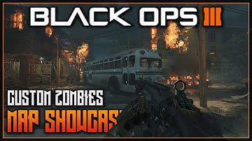 CUSTOM ZOMBIES LOOKS AWESOME! - Mod Tools Custom Zombies Map "Alley" Showcase - COD BO3