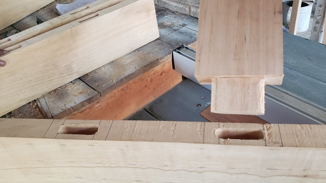 Cómo hacer ensamble de madera de caja y espiga fácil #Diy - YouTube