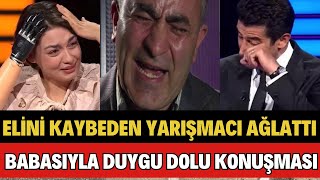 ELİNİ KAYBEDEN YARIŞMACI RABİA BİRSEN GÜVERCİN'İN BABASIYLA DİYALOĞU KENAN İMİRZALIOĞLU'NU AĞLATTI