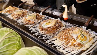 Best Japanese Teppanyaki in Korea! He sells 100 Okonomiyaki & Yakisoba a day - Korean street food