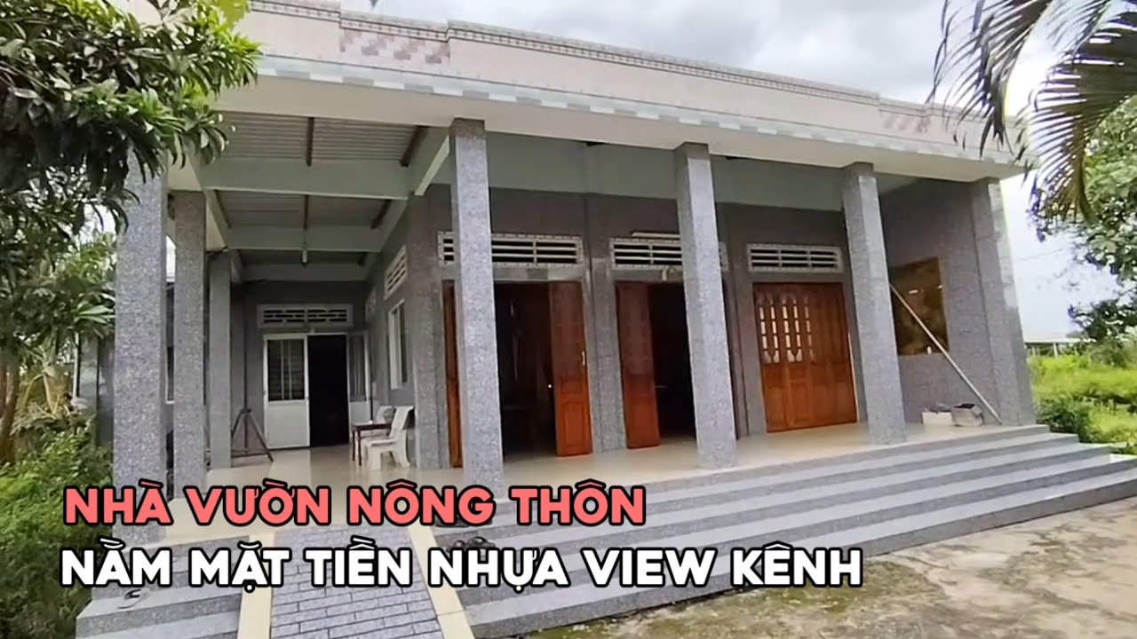 Ms 0619 Nhà vườn nông thôn mặt tiền nhựa ở Chợ Gạo 