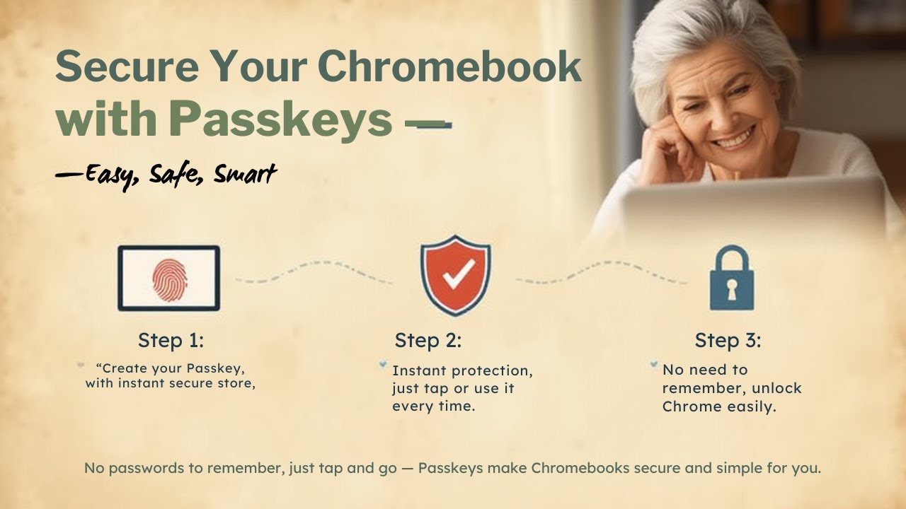 Chromebook для пожилых людей + простая настройка паролей | Попрощайтесь с паролями