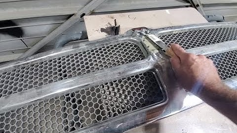 How To Remove Chrome Cladding And Paint A Plastic Grill