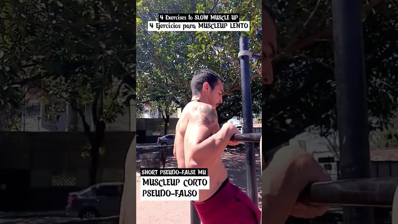 EJERCICIOS para MUSCLE UP LENTO💪😎 #calistenia #muscleup #dominadas #ejercicio #rutina #fuerza #gym