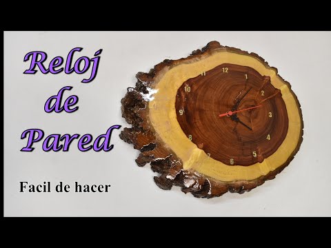 Video: Reloj De Madera Contrachapada De Bricolaje