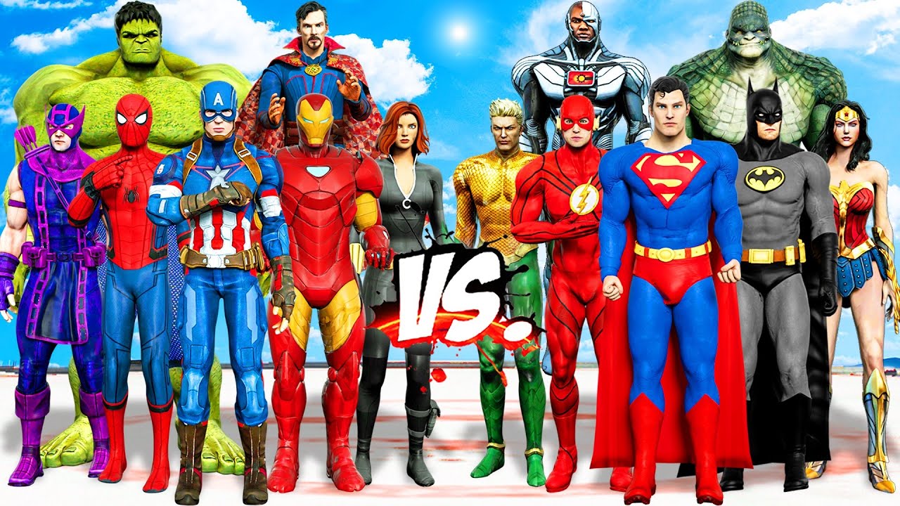 THE AVENGERS VS JUSTICE LEAGUE - EPIC SUPERHEROES WAR