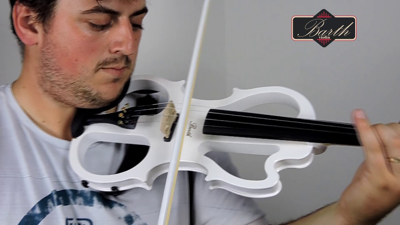 Violino Elétrico Barth Violin 4/4 Wt Solid Wood Branco YouTube