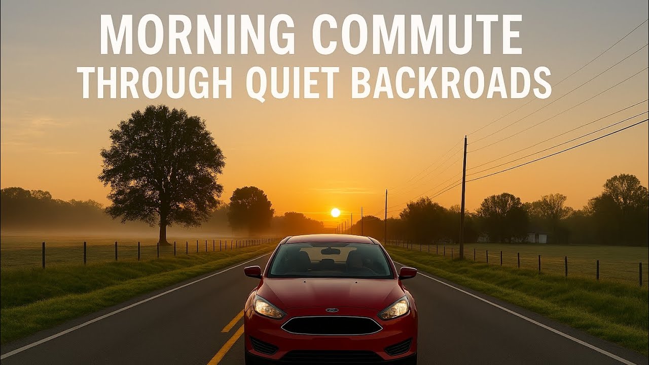 Morning Commute Through Quiet Backroads