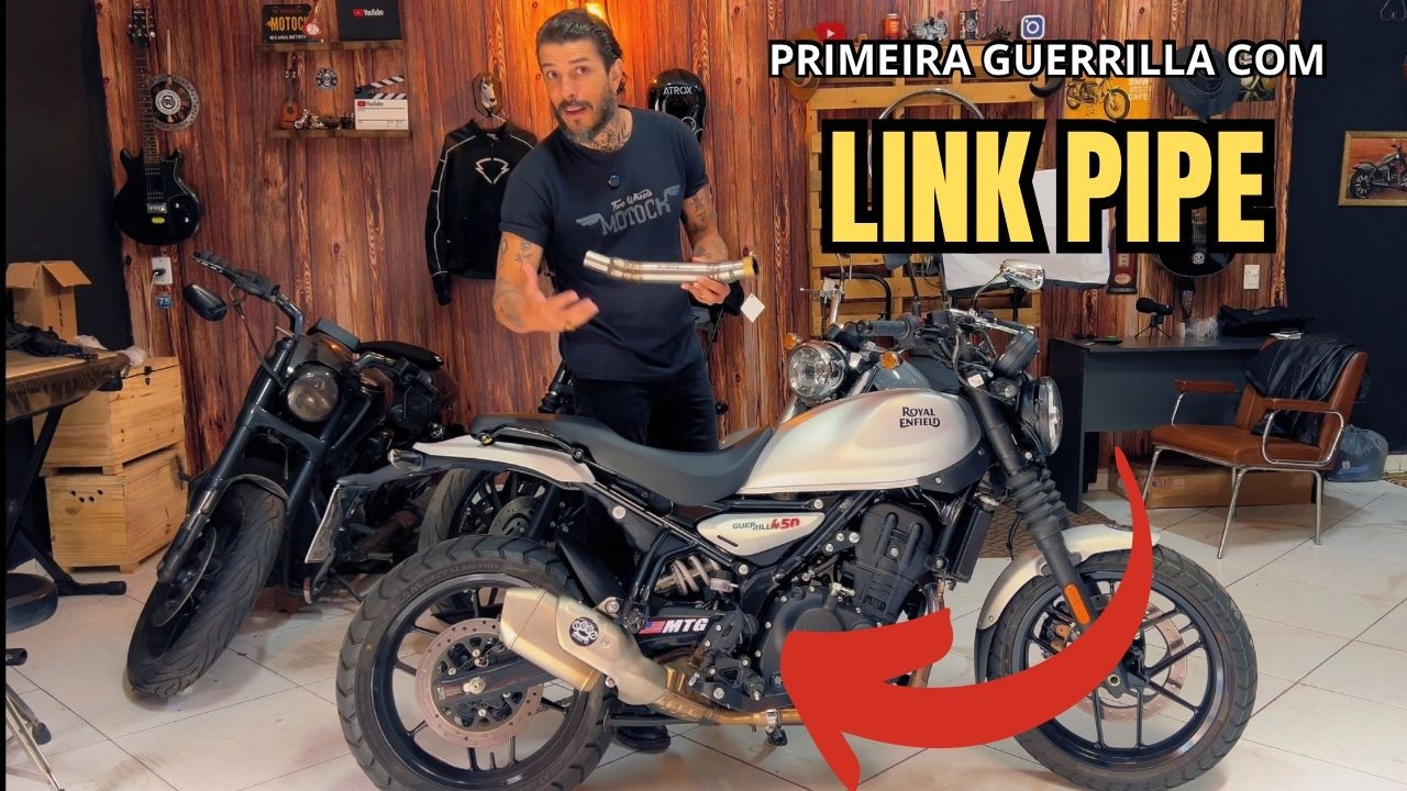 LINK PIPE PARA GUERRILLA 450 ESTÉTICA E O DESEMPENHO - LINK PIPE MTG