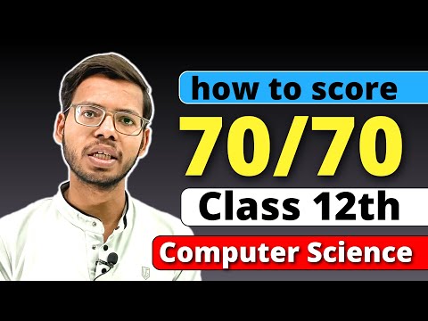 Class 12 Python | Score 70/70 | Strategy | CBSE board Exam 2024 | Class 12 Computer Science|in Hindi