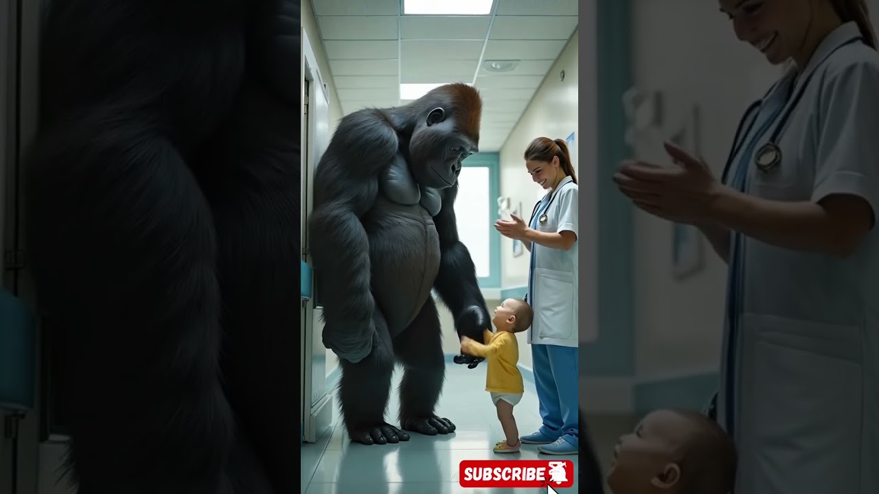 Gorilla’s Joyful Reunion with Baby Friend After Recovery 