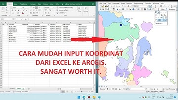 MEMBUAT DAN MENGINPUT TITIK KOORDINAT DARI DATA EXCEL KE ARCGIS