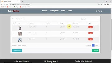 20 - Tutorial Membuat Toko Online Dengan PHP dan Mysqli - Membuat Keranjang