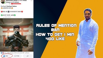 Rules of mention b Rules of mention ban 1 mint 300 like | #Sushant_sabne #unlimited like