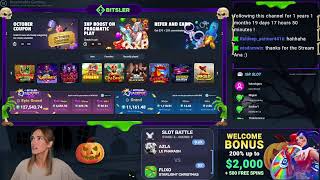 Кадр из ролика «20 Games Bonus Opening ⚔️Slot Battles⚔️🏆10$ Giveaway💰25x25 Freespins Giveaway😍Exclusive Welcome O…»